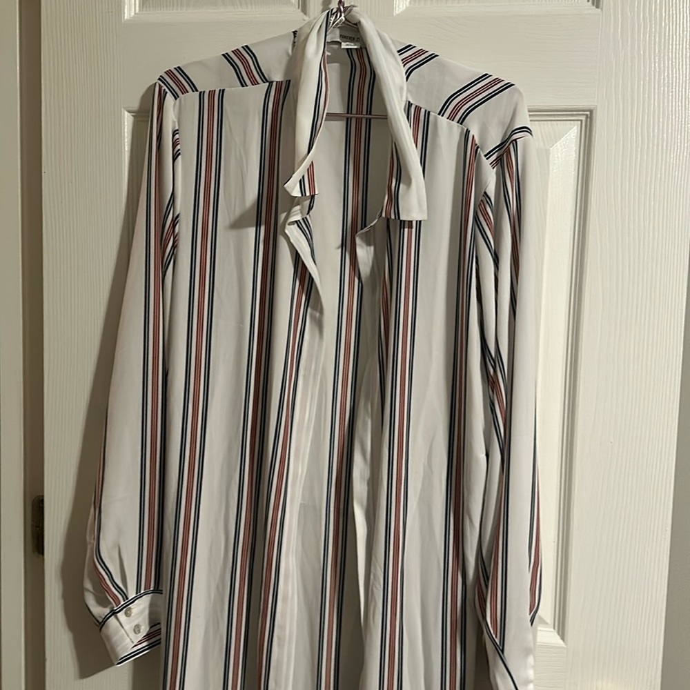 Forever 21 Used White Red and Blue Cover Up